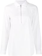 Lafayette 148 Zip Up Blouse