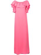 P.a.r.o.s.h. - Off Shoulder Dress - Women - Polyester - S, Women's, Pink/purple, Polyester