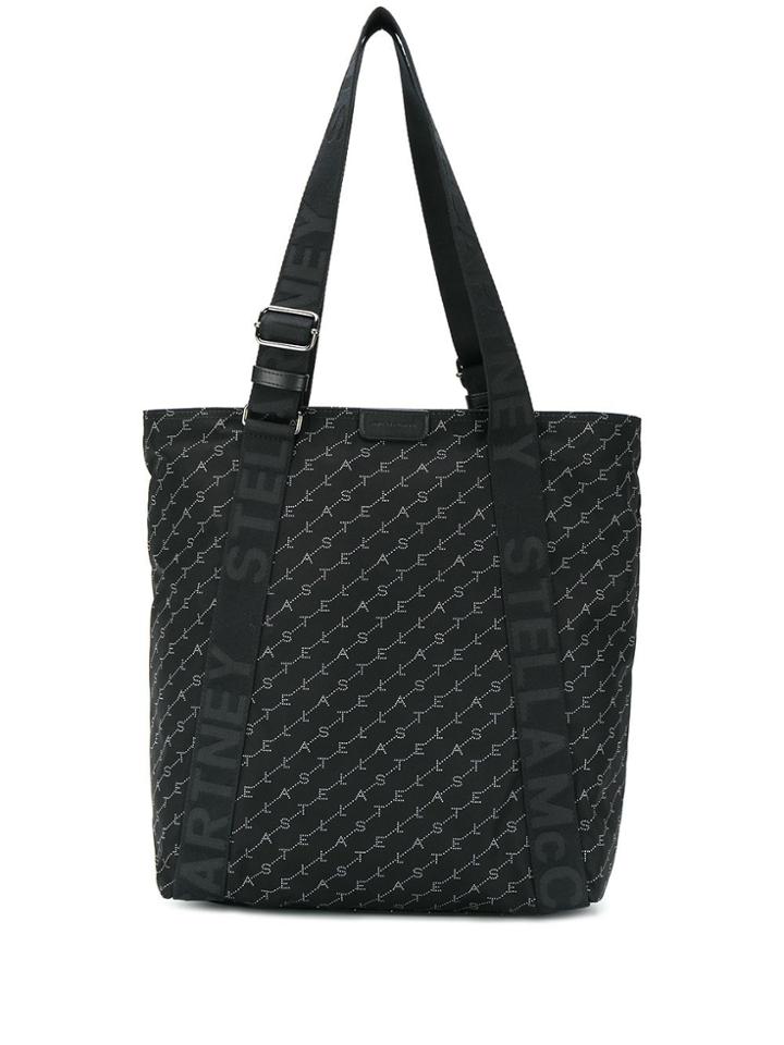 Stella Mccartney Overized Monogram Tote Bag - Black