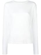Vince Ribbed Trim Sweatshirt, Women's, Size: Medium, White, Cotton