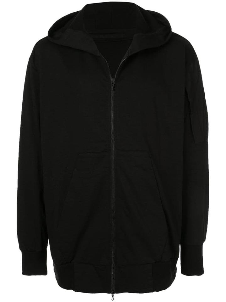 Julius Oversized Zip-up Hoodie - Black