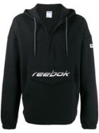 Reebok Logo Pocket Zipped Sweatshirt - Black