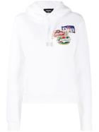 Dsquared2 Logo Patch Hoodie - White