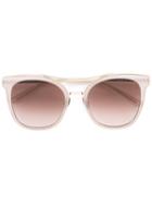 Bottega Veneta Eyewear Round Frame Sunglasses, Women's, Grey, Acetate/metal (other)