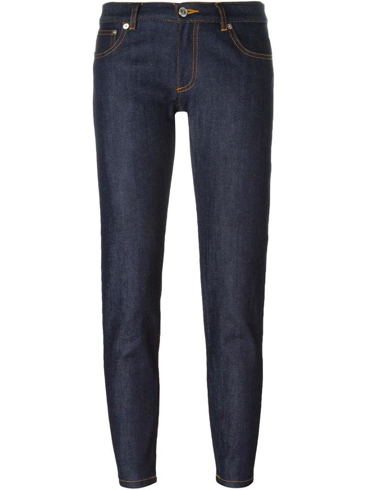 A.p.c. Tapered Jeans, Women's, Size: 24, Blue, Cotton/polyurethane