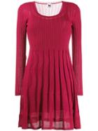 M Missoni Patterned Knitted Dress - Red