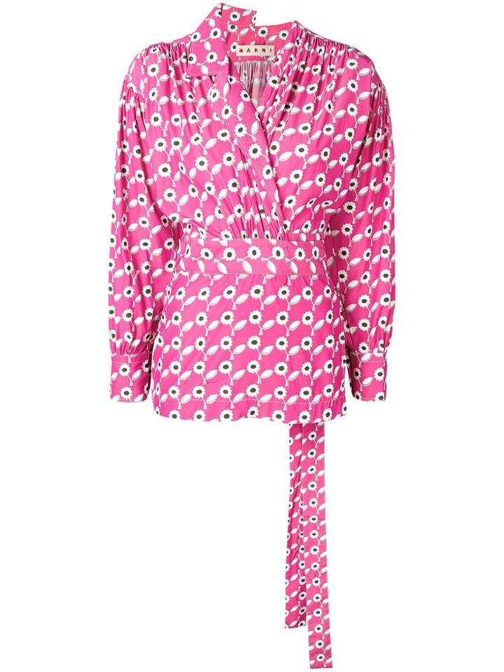 Marni Belted Waist Blouse - Pink