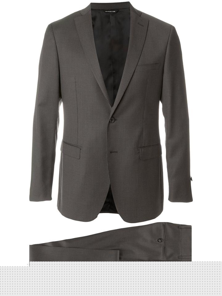 Canali Classic Drop 6 Pinstripe Suit - Grey
