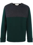 Marni Two Tone Sweatshirt, Men's, Size: 52, Grey, Polyamide/virgin Wool