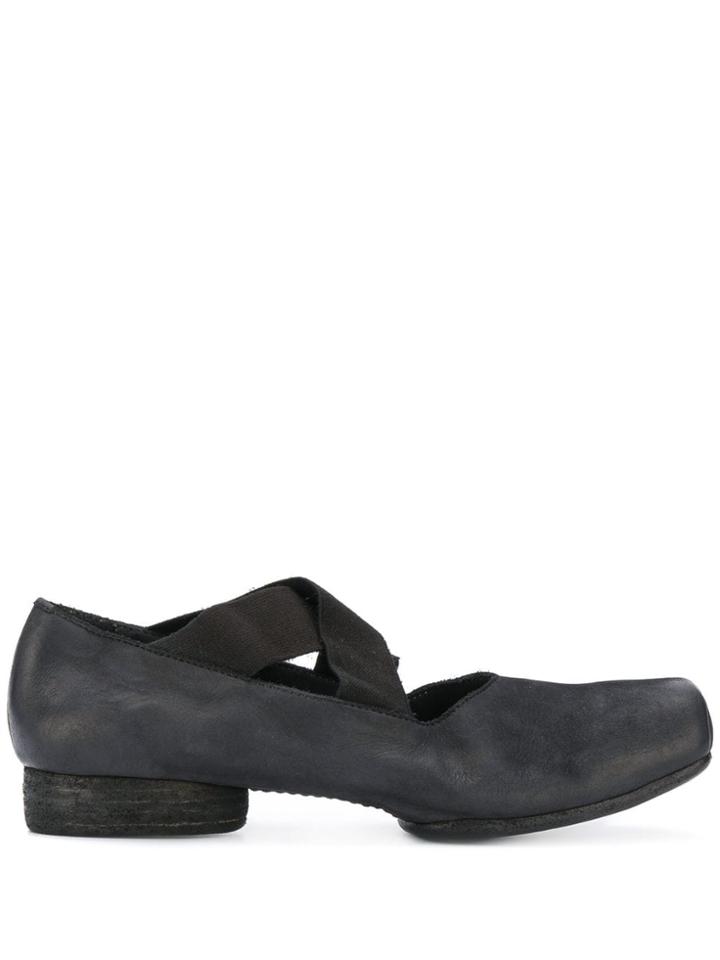 Uma Wang Low Block Heel Mules - Black