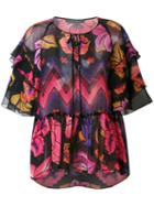 Alberta Ferretti - Printed Blouse - Women - Silk - 40, Silk
