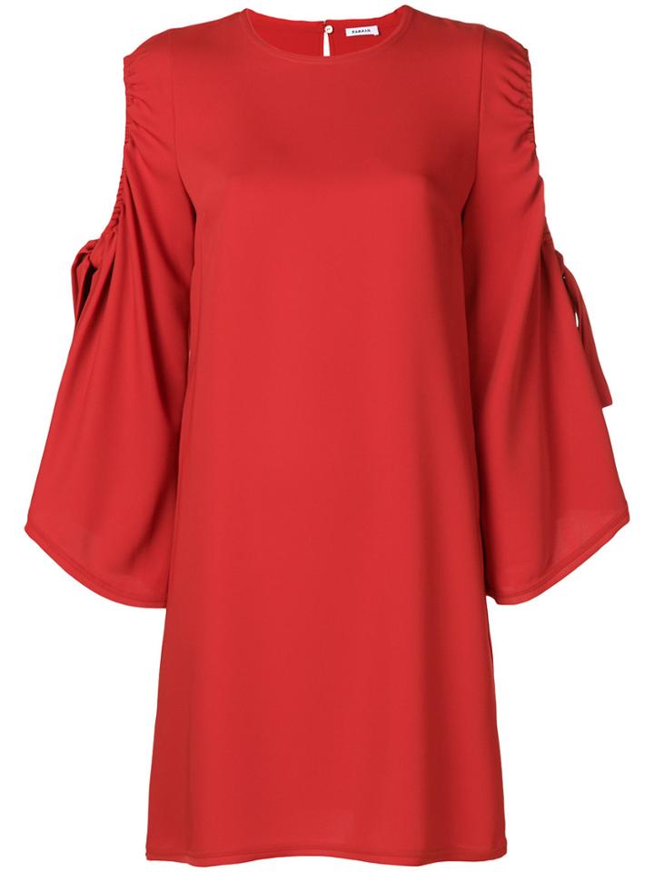 P.a.r.o.s.h. Tie Detail Shift Dress - Red