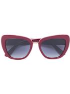 Dolce & Gabbana Eyewear Cat-eye Sunglasses - Red