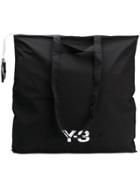 Y-3 Logo Print Large Tote - Black
