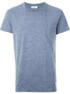 Closed Round Neck Marled T-shirt, Men's, Size: Xxl, Blue, Cotton/polyester