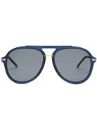 Fendi Eyewear Fantastic Aviator Sunglasses - Blue