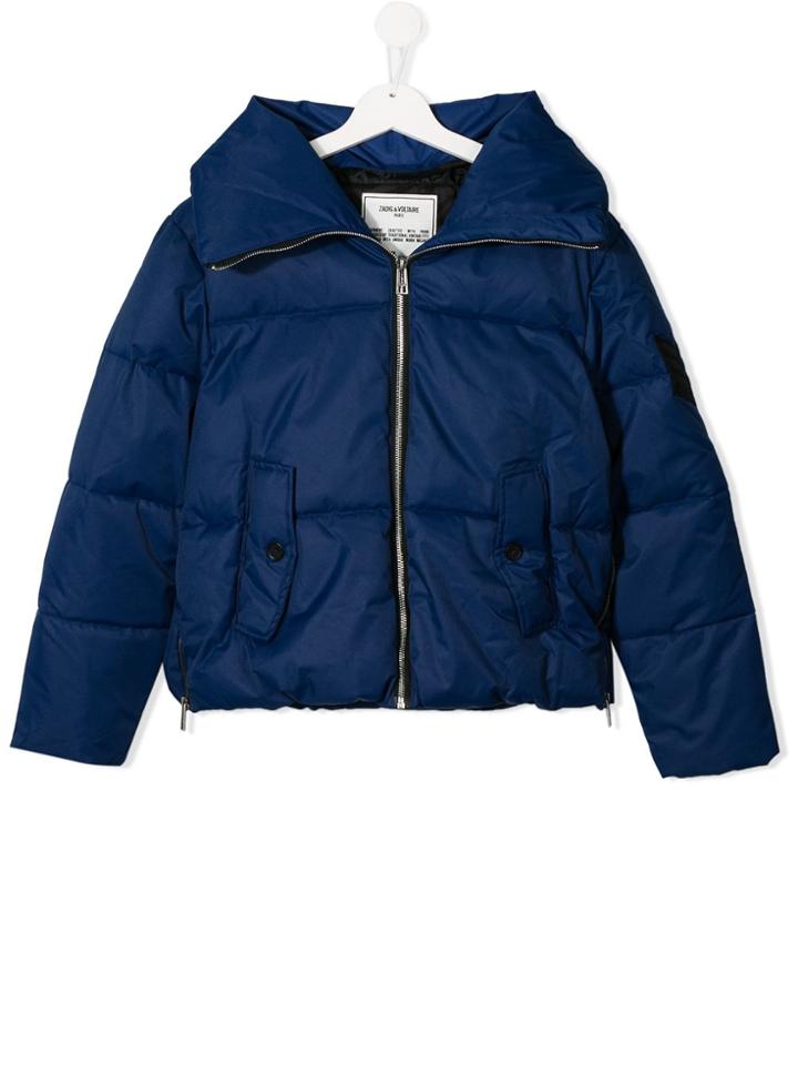 Zadig & Voltaire Kids June Padded Coat - Blue