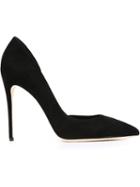Dolce & Gabbana Pointed Toe Pumps, Women's, Size: 40, Black, Suede/leather