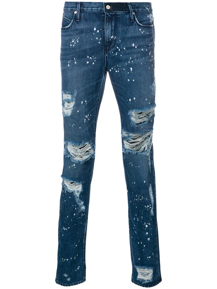 Rta Destroyed Skinny Jeans - Blue