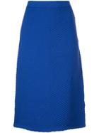 Victoria Victoria Beckham Fitted Knit Skirt - Blue