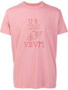 Visvim Logo Print T-shirt, Men's, Size: 3, Pink/purple, Cotton