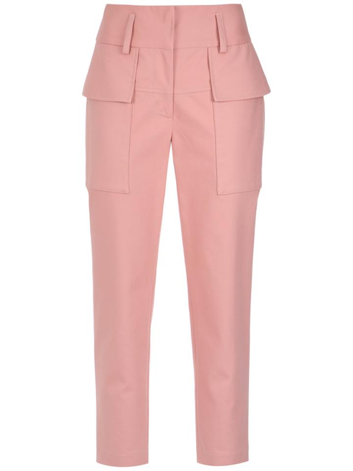 Giuliana Romanno Cropped Trousers - Pink & Purple