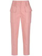 Giuliana Romanno Cropped Trousers - Pink & Purple
