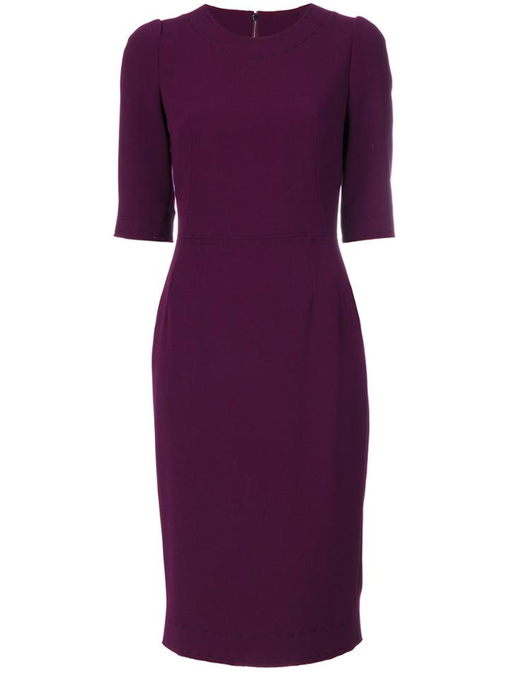 Dolce & Gabbana Fitted Dress - Pink & Purple
