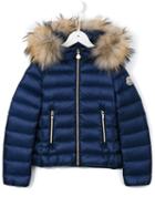 Moncler Kids 'solaire' Padded Jacket, Girl's, Size: 12 Yrs, Blue