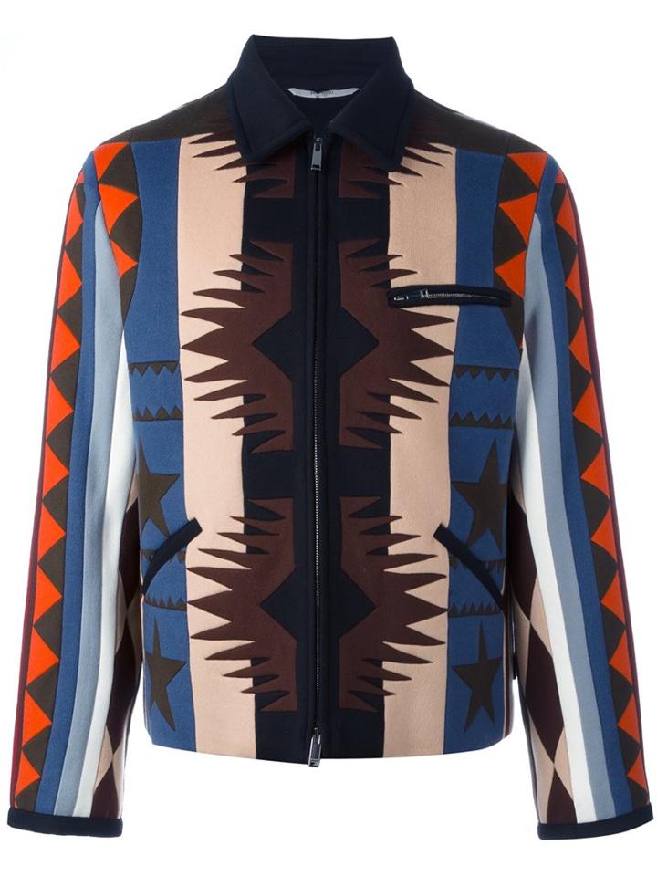 Valentino Navajo-style Pattern Bomber Jacket