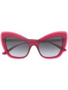 Dolce & Gabbana Eyewear Double Line Sunglasses - Red