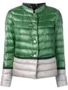 Herno Two-tone Padded Jacket - Green