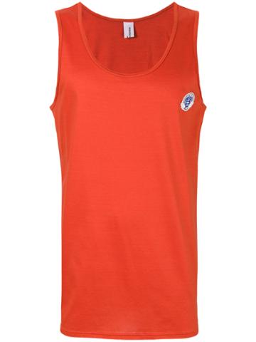 Robinson Les Bains Logo Patch Vest Top - Yellow & Orange
