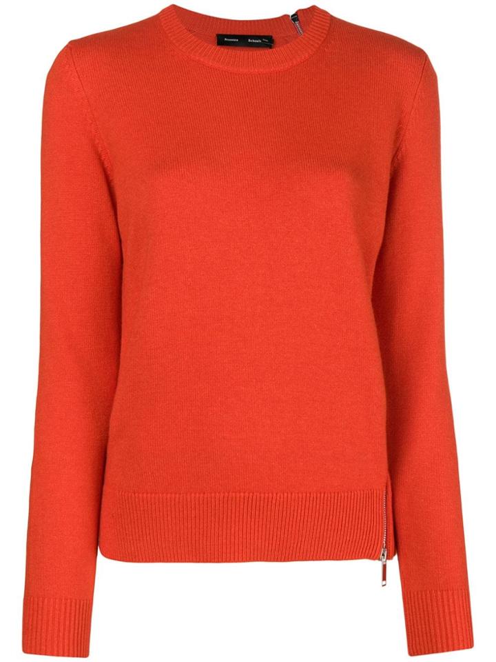 Proenza Schouler Zip Detail Jumper - Yellow & Orange
