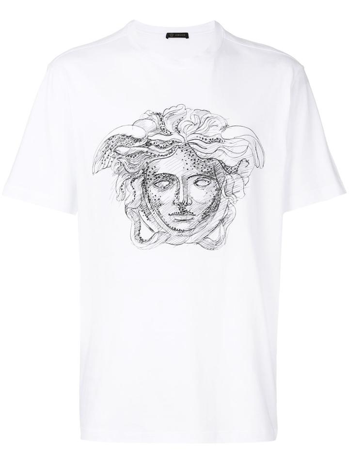 Versace - Medusa T-shirt - Men - Cotton - M, White, Cotton