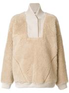 Chloé Oversized Shearling Sweater - Nude & Neutrals