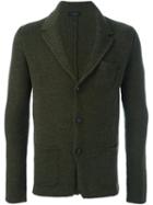Roberto Collina Three Button Blazer, Men's, Size: 50, Green, Virgin Wool