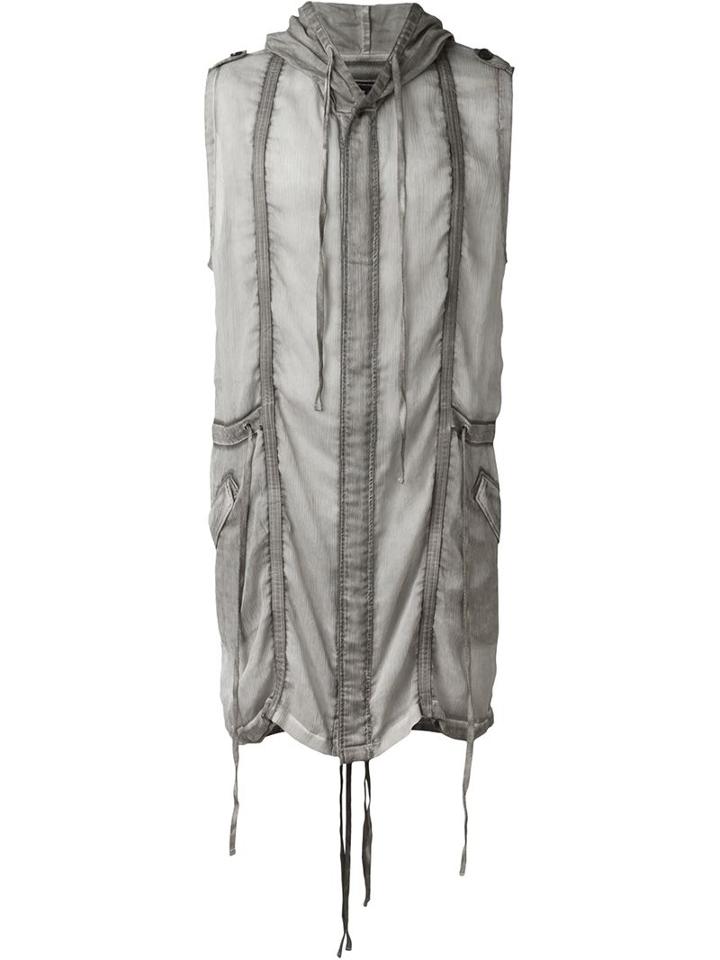 Unconditional Sleeveless Hooded Jacket