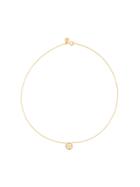 Tory Burch Crystal Logo Necklace - Gold
