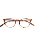 Oliver Peoples - 'riley-r' Glasses - Unisex - Acetate - One Size, Brown, Acetate