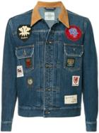 Kent & Curwen Badged Denim Jacket - Blue
