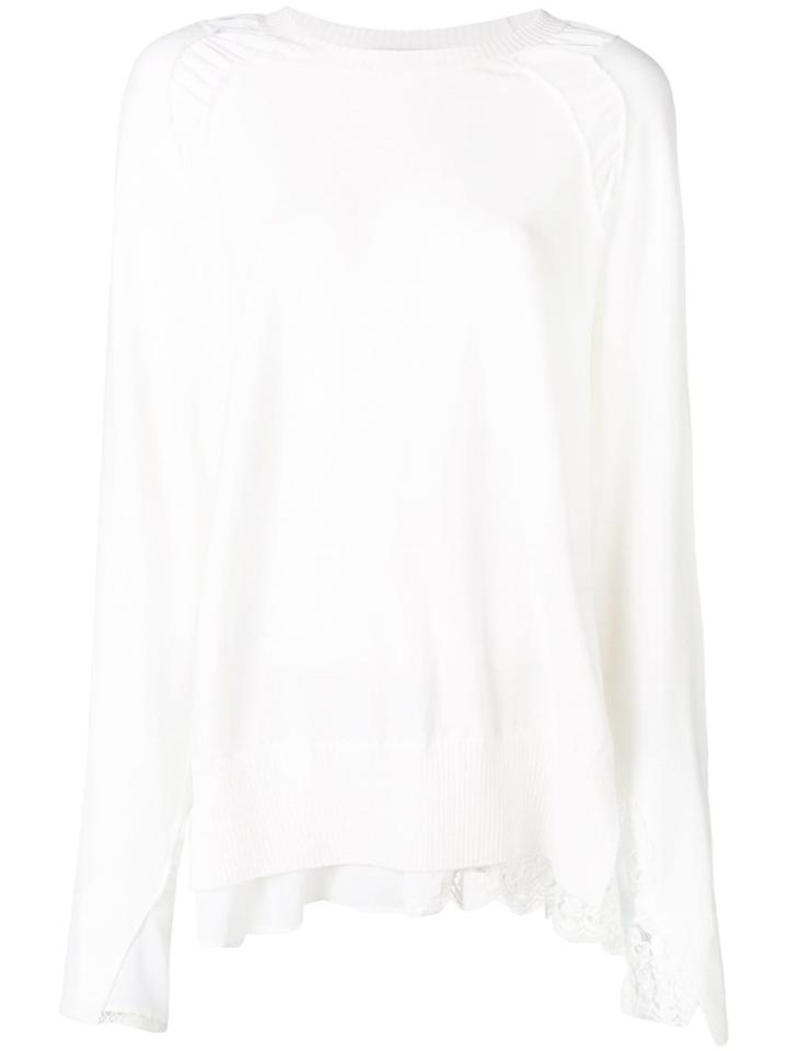 Stella Mccartney Lace Detail Knit Shirt - White