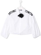 Monnalisa Cropped Shirt - White