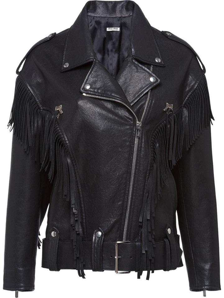 Miu Miu Biker Jacket - Black