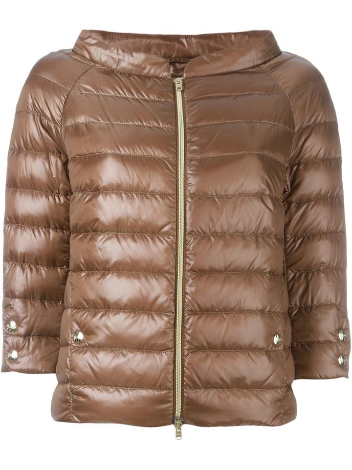 Herno Padded Jacket, Women's, Size: 40, Brown, Polyamide/feather Down