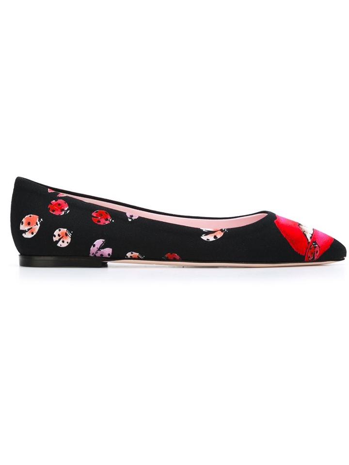 Giamba Ladybug Print Ballerinas