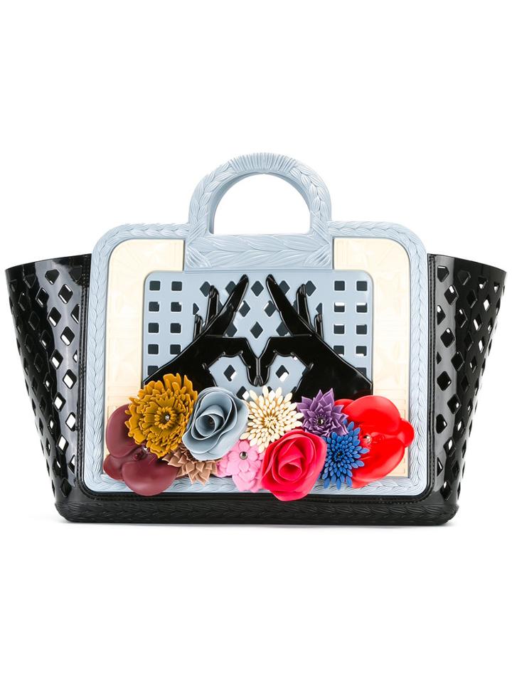 Kartell Paula Cademartori Large Tote Bag, Women's, Blue, Polyurethane