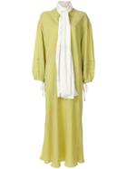 Marni Contrast Panel Dress - Yellow & Orange