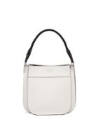 Prada Margit Logo Shoulder Bag - White