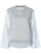 3.1 Phillip Lim Contrast-sleeve Sweater - Blue